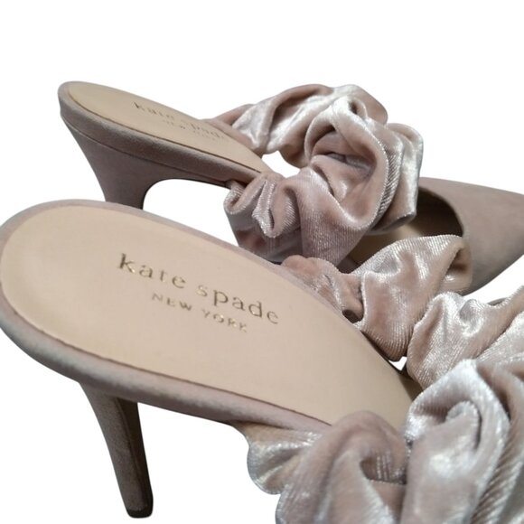 Kate Spade Women's Size 10M Light Pink Vikki Slip On Heels Pumps Pointed Toe - Picture 9 of 13